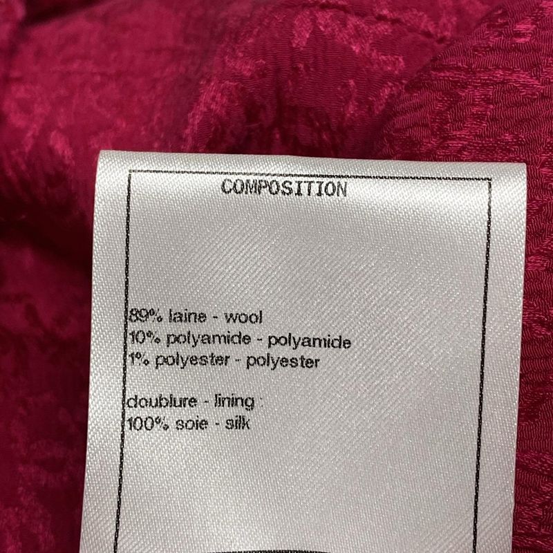 Chanel Jacket Size 36 S Women's P71724 Pink Tweed/lame/cropped/coco Button Wool