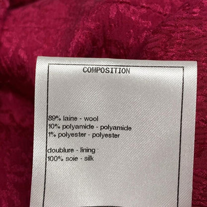 Chanel Jacket Size 36 S Women's P71724 Pink Tweed/lame/cropped/coco Button Wool