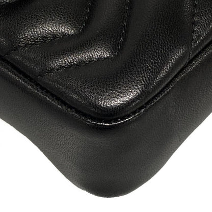Gucci GG Marmont Mini Shoulder Bag 841290 Black Chain Shoulder Leather
