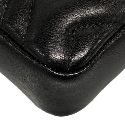 Gucci GG Marmont Mini Shoulder Bag 841290 Black Chain Shoulder Leather