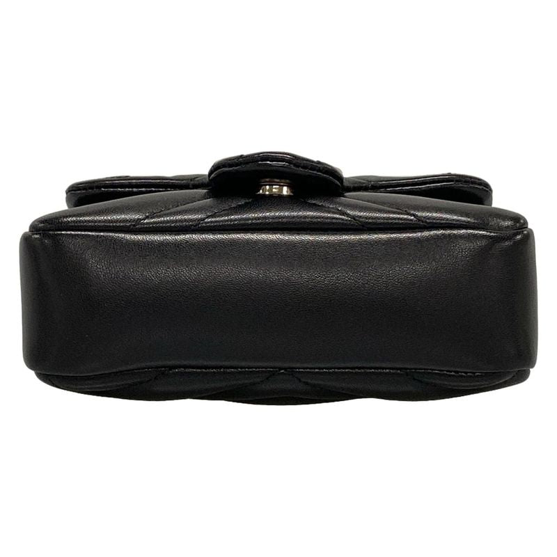 Gucci GG Marmont Mini Shoulder Bag 841290 Black Chain Shoulder Leather