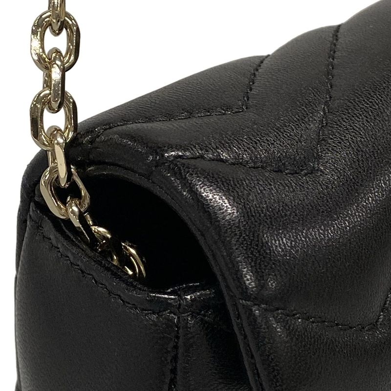 Gucci GG Marmont Mini Shoulder Bag 841290 Black Chain Shoulder Leather