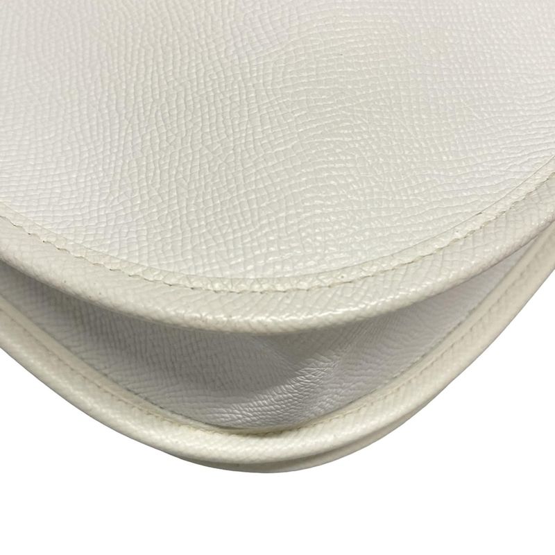 Hermes Shoulder Bag Evelyndu PM White Silver Hardware