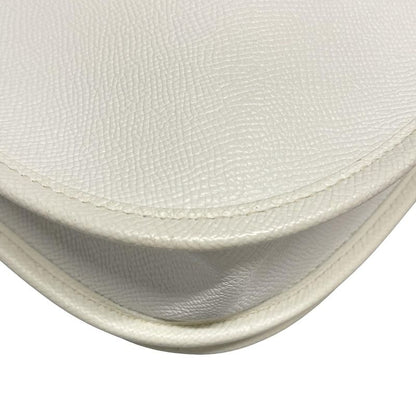 Hermes Shoulder Bag Evelyndu PM White Silver Hardware