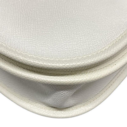 Hermes Shoulder Bag Evelyndu PM White Silver Hardware