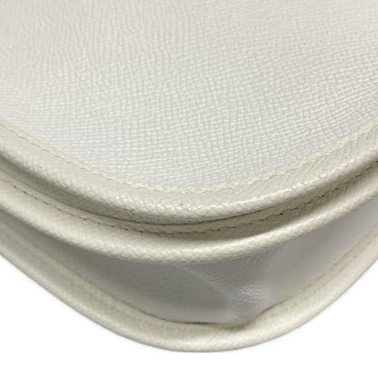 Hermes Shoulder Bag Evelyndu PM White Silver Hardware