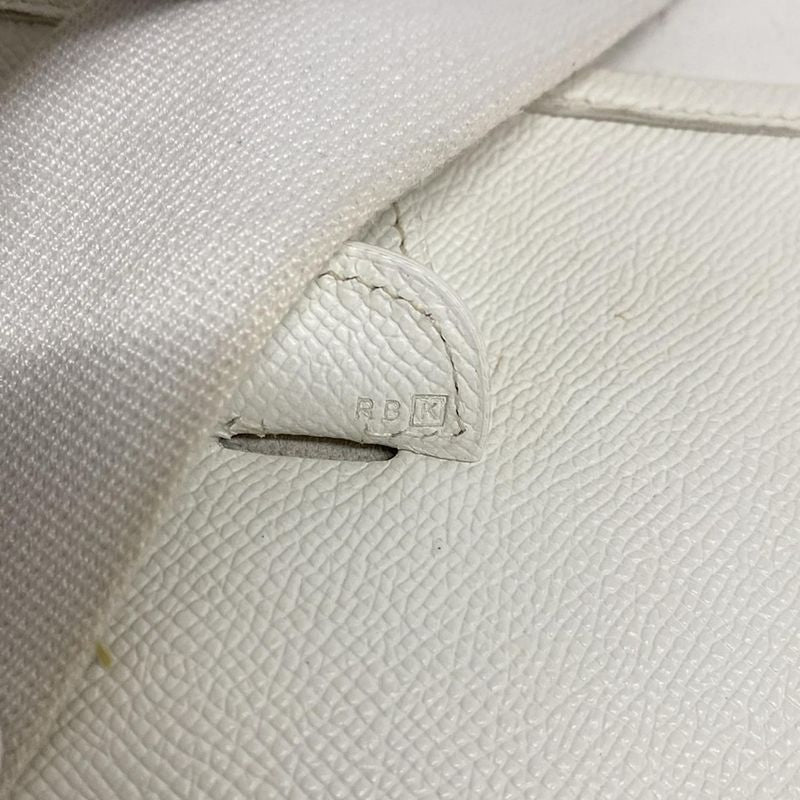 Hermes Shoulder Bag Evelyndu PM White Silver Hardware