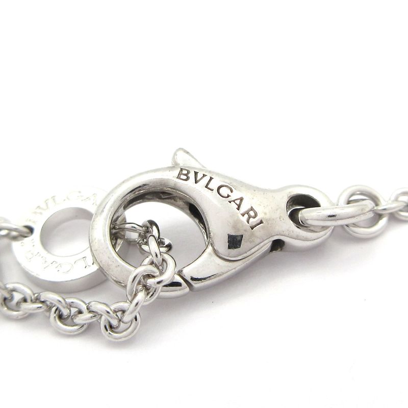 Bvlgari Necklace Bvlgari Circle Necklace 18K White Gold X Diamond 1P Diamond /