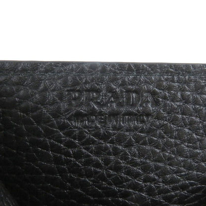 Prada 2mc223 Leather Logo Hardware Compact Business Card Holder Card Case