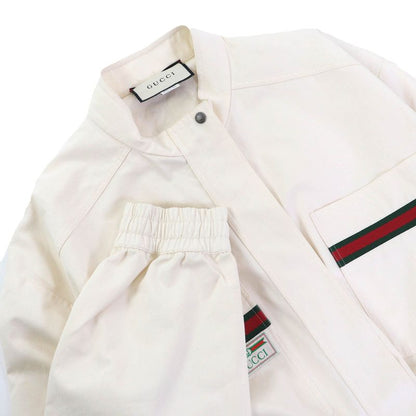 Gucci 610065 100% Cotton LE ROSE DI Eliogabalo Webline Logo Jumpsuit Tuna