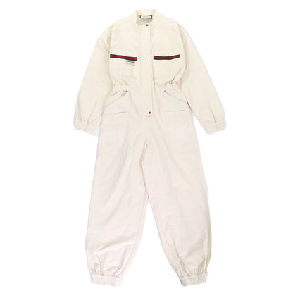 Gucci 610065 100% Cotton LE ROSE DI Eliogabalo Webline Logo Jumpsuit Tuna