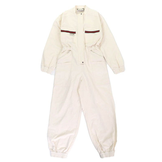 Gucci 610065 100% Cotton LE ROSE DI Eliogabalo Webline Logo Jumpsuit Tuna