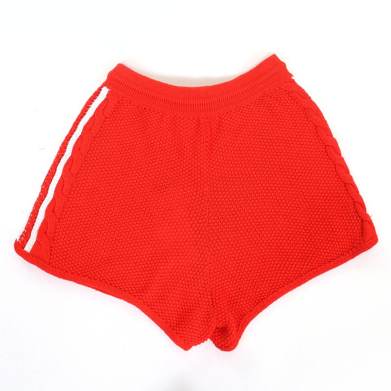 Gucci×adidas Gucci×adidas 693835 Linen Cotton Trefoil Embroidered Knit Shorts