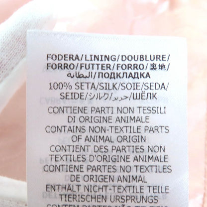 Gucci 22AW 708505 Leather Use Eco-fur Long Coat 100% Silk Lining Beige Red 38