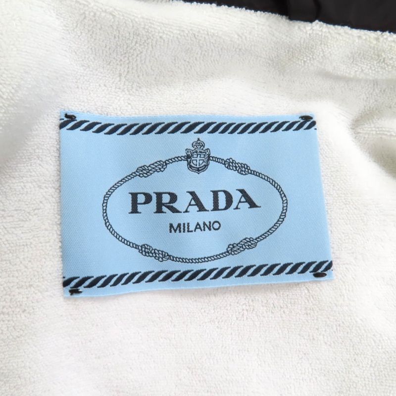 Prada 2021 29z021 Re Nylon Logo Coach Jacket Nylon Jacket Black 40 Made In
