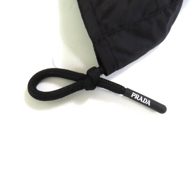 Prada 2021 29z021 Re Nylon Logo Coach Jacket Nylon Jacket Black 40 Made In
