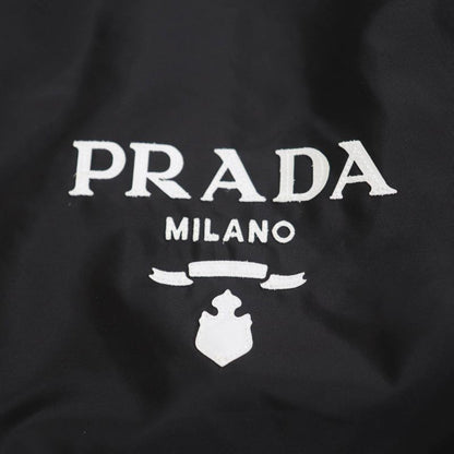Prada 2021 29z021 Re Nylon Logo Coach Jacket Nylon Jacket Black 40 Made In