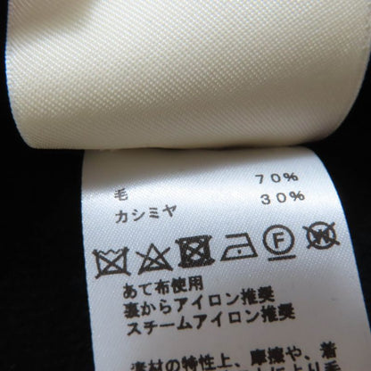 Hermes 21AW Wool Cashmere Blend H Lift Short Sleeve Knit Top Black 40 Made In