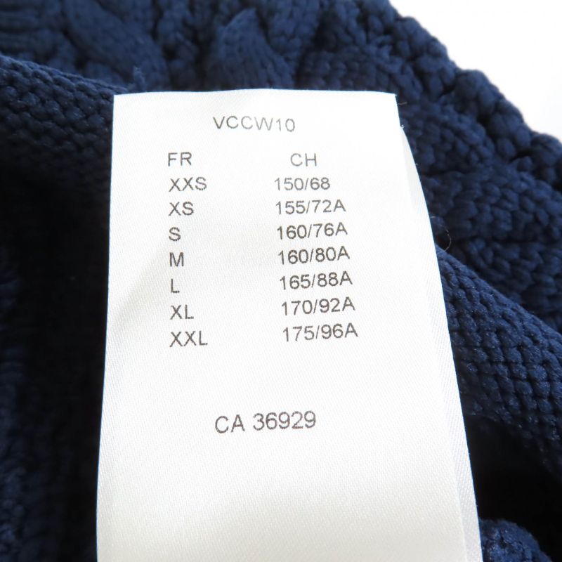 Louis Vuitton 22SS Trumpet Sleeve Cardigan With Logo Buttons Navy XS Made In