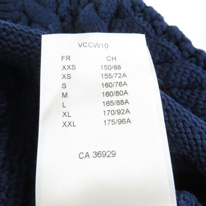 Louis Vuitton 22SS Trumpet Sleeve Cardigan With Logo Buttons Navy XS Made In