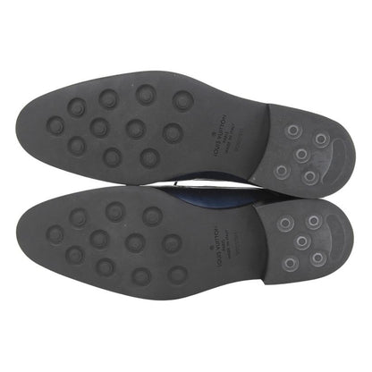 Louis Vuitton Wingtip Medallion Patine Leather Shoes Dress Shoes Blue 8.5 Made