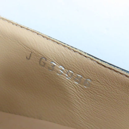 CHANEL G33086 Gabrielle Embroidered Logo Pointed Toe Leather Pumps Black 38.5