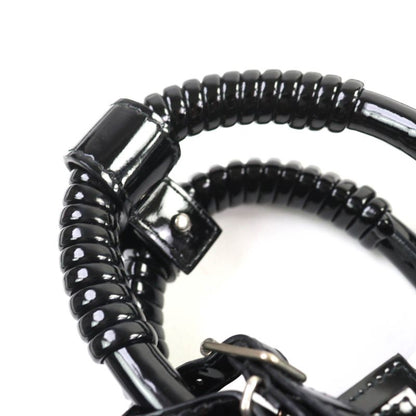 Balenciaga 671342 Bistro Basket Bag XS Enamel 2WAY Handbag Shoulder Bag Black