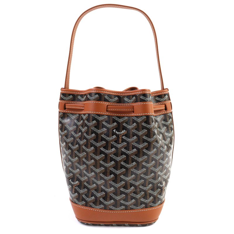 Goyard Peflotpmlty01cl03p Petit Flo Bucket Bag Calf Leather Goyard Din Canvas