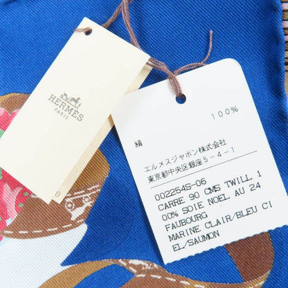 Hermes Carre Geant90 Carre 90 Noel Au 24 Faubourg Christmas At 24 Faubourg 100%