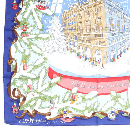 Hermes Carre Geant90 Carre 90 Noel Au 24 Faubourg Christmas At 24 Faubourg 100%