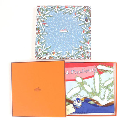 Hermes Carre Geant90 Carre 90 Noel Au 24 Faubourg Christmas At 24 Faubourg 100%