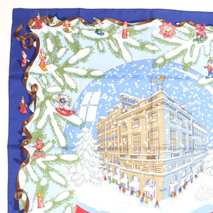 Hermes Carre Geant90 Carre 90 Noel Au 24 Faubourg Christmas At 24 Faubourg 100%