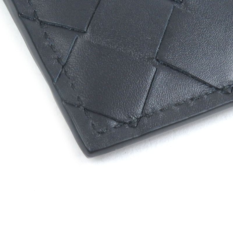 Bottega Veneta 743209 Leather Intrecciato Business Card Holder