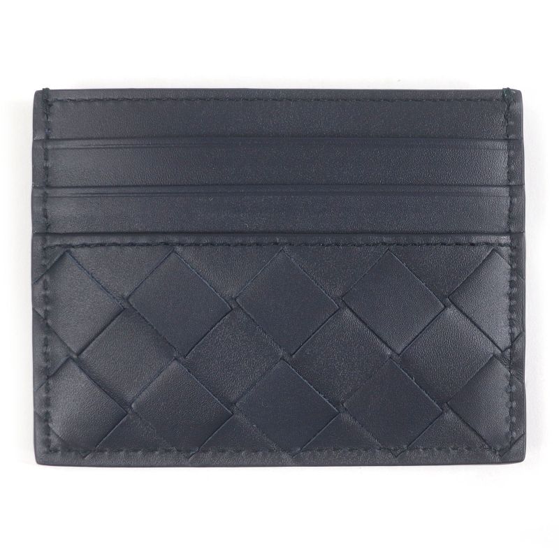 Bottega Veneta 743209 Leather Intrecciato Business Card Holder