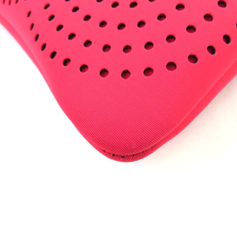 Hermes Neobain Zen Au Soleil PM Rose Anglia Logo Perforated Design Pouch With