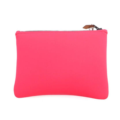 Hermes Neobain Zen Au Soleil PM Rose Anglia Logo Perforated Design Pouch With
