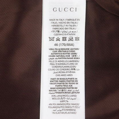 Gucci 793726 Sherry Line Webline Embroidery Sheepskin Lambleather Official