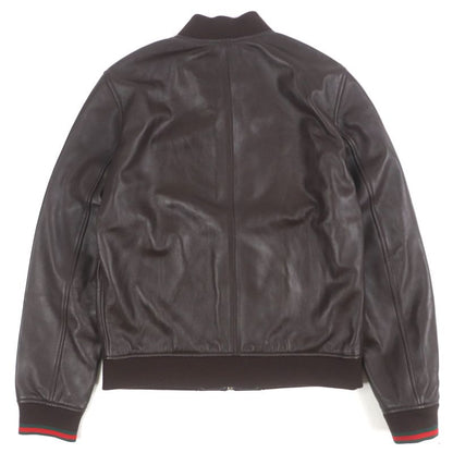 Gucci 793726 Sherry Line Webline Embroidery Sheepskin Lambleather Official