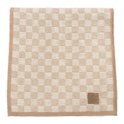  Louis Vuitton 2024 M77986 Scarf Neo Petit Damier 100% Wool Leather Knitted