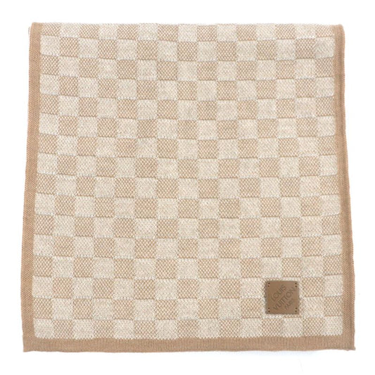  Louis Vuitton 2024 M77986 Scarf Neo Petit Damier 100% Wool Leather Knitted