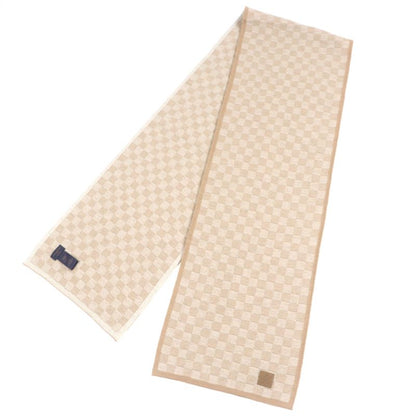  Louis Vuitton 2024 M77986 Scarf Neo Petit Damier 100% Wool Leather Knitted