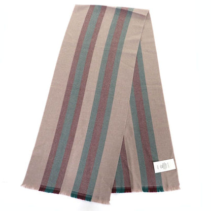 Gucci 387574 4g200 100% Wool Sherry Line Fringed Shawl Scarf Stole Scarf Light