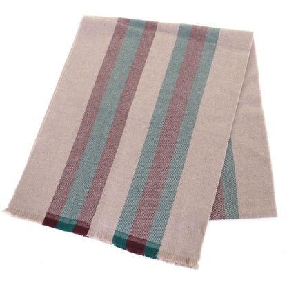 Gucci 387574 4g200 100% Wool Sherry Line Fringed Shawl Scarf Stole Scarf Light