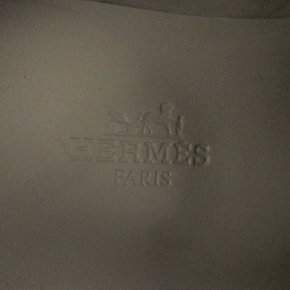 Hermes Leather Paris Constance H Logo Silver Hardware U-tip Loafers Moccasins