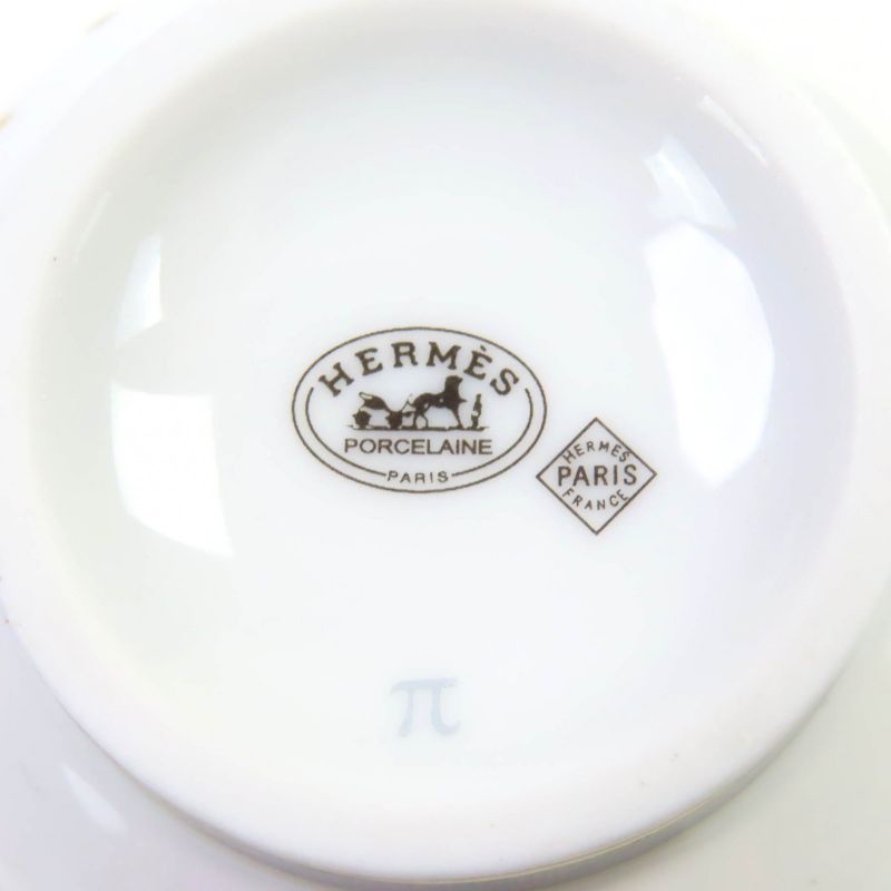 Hermes Chevaldrian Ceramic Horse Motif Teacup And Saucer 1 Set Tableware Multi