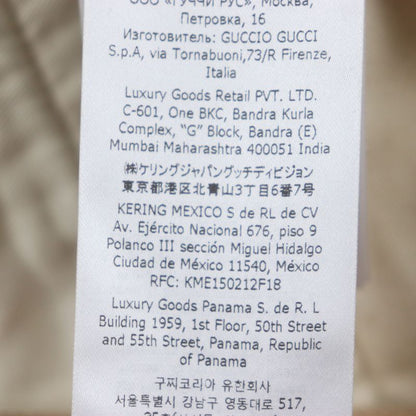  Gucci 771458 100% Cotton Embossed GG Logo Organic Denim Pants With Logo Patch