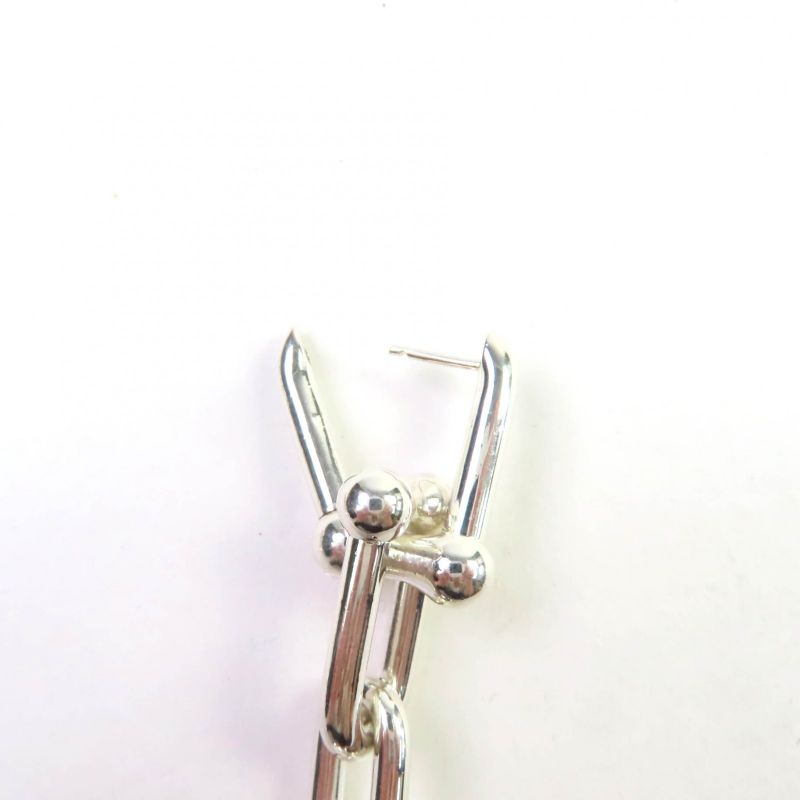 Tiffany & Co Hardware Graduated Link Earrings 925 Silver Made In
