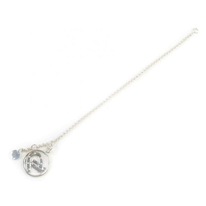 Hermes 925 Horseshoe Bracelet Rolo Chain Bracelet Accessory Silver Weight 6.8g