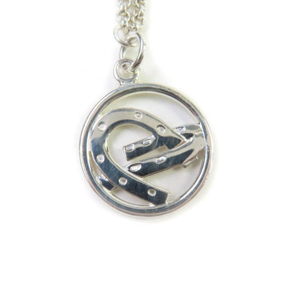 Hermes 925 Horseshoe Bracelet Rolo Chain Bracelet Accessory Silver Weight 6.8g