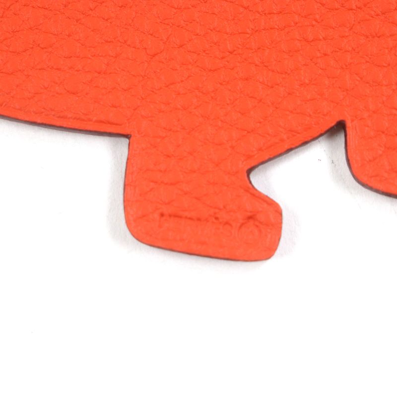 Hermes 1070048 Petit Ashe GM Turtle ROSE Rouge Fuchsi Bag With Charm Box Men